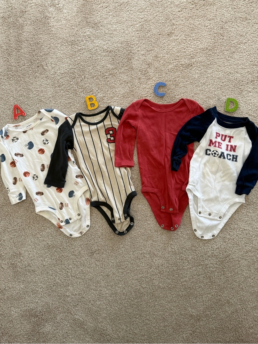 Baby onesies and pajamas